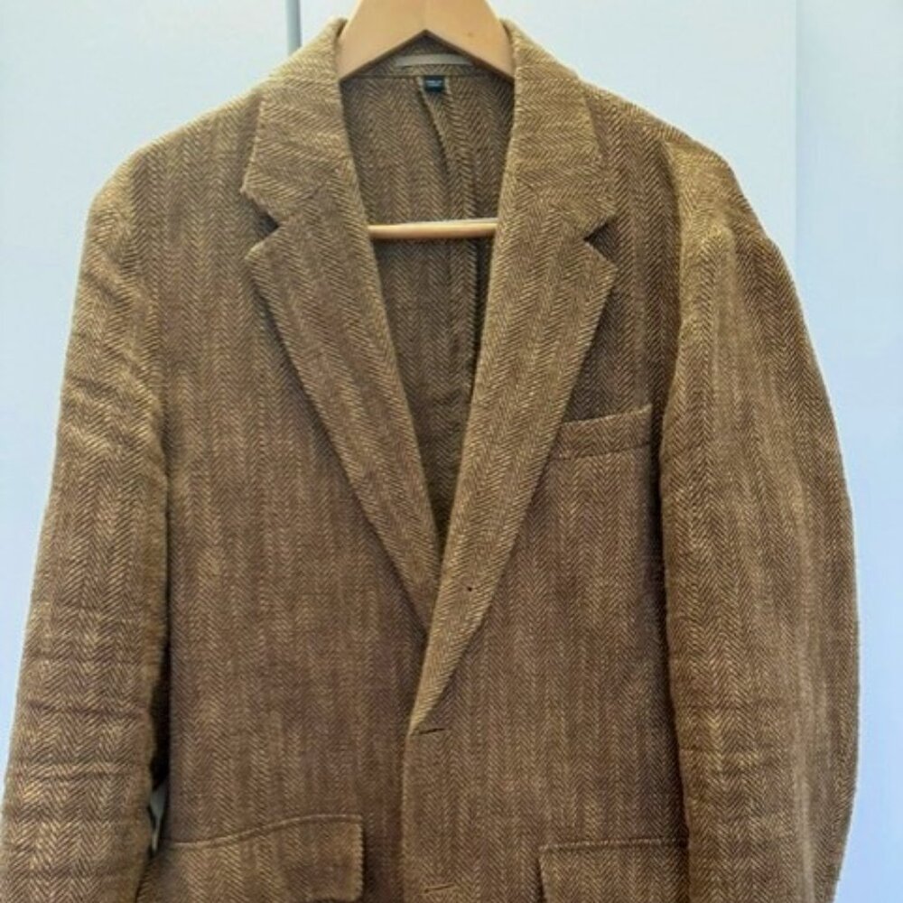 J Crew Herringbone Tweed Sports Coat - 40 R